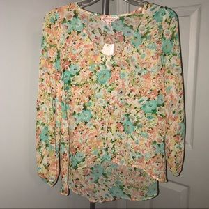 Philosophy Sheer Print Blouse